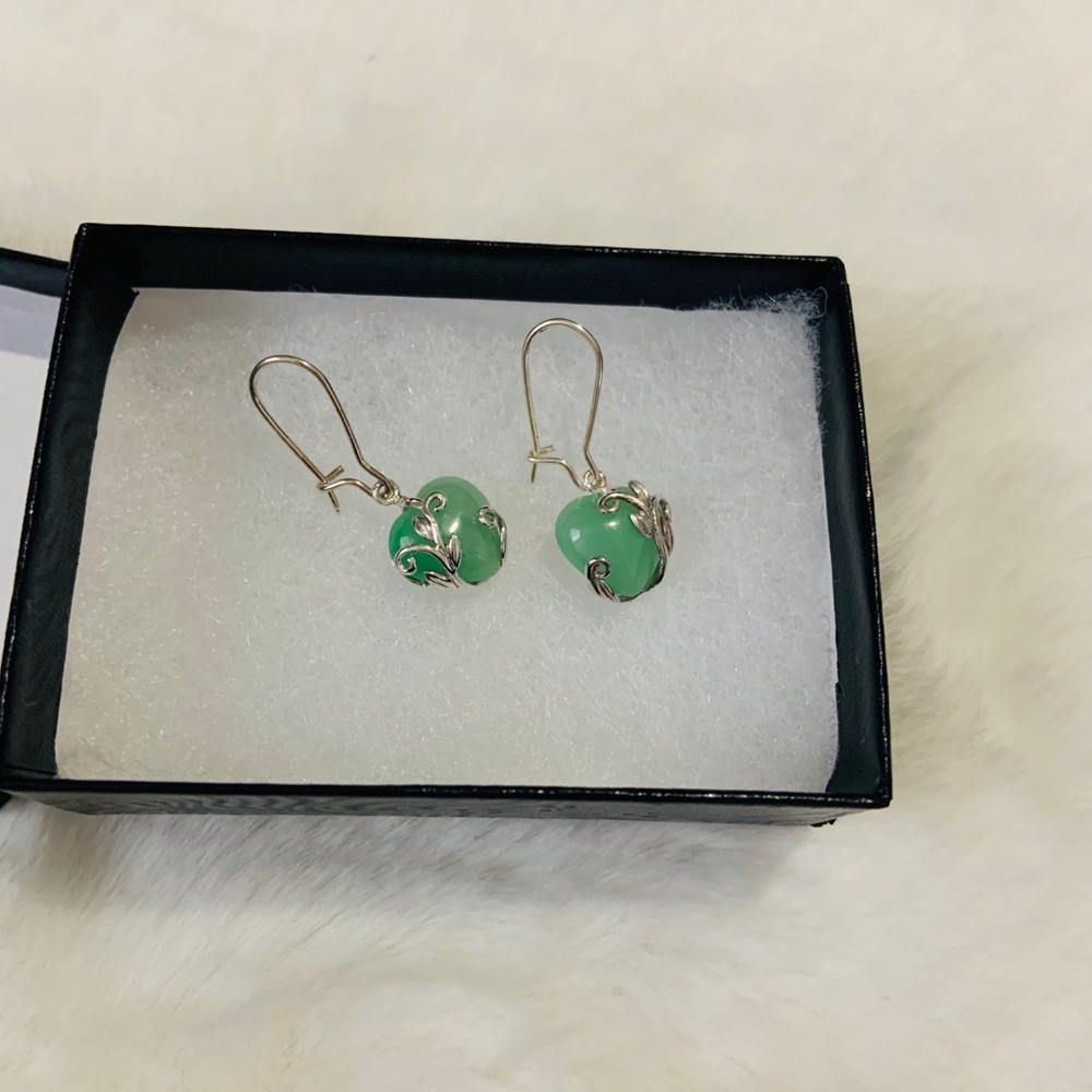 Jade Stone Earrings